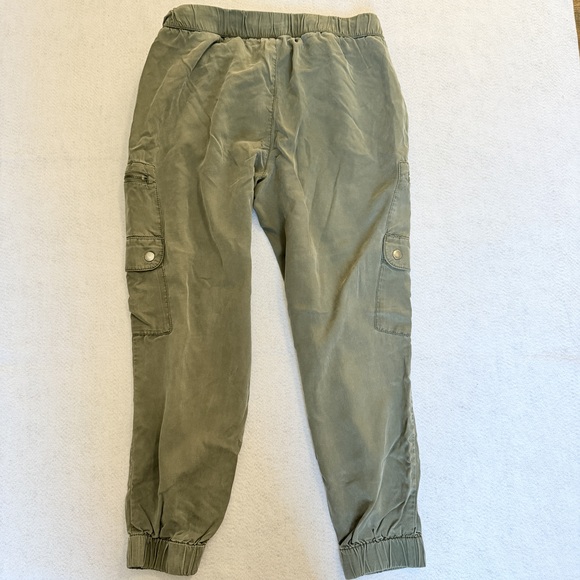 Shein Cargo green cropped pull over casual pants small - Picture 6 of 7